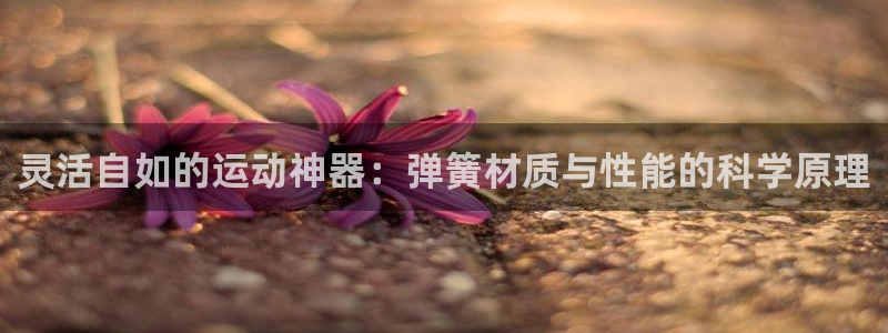 凯捷体育娱乐首页官网下载：灵活自如的运动神器：弹簧材质与性能