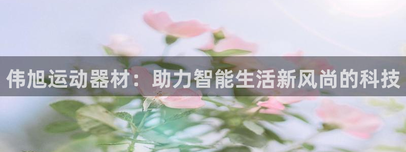 凯捷体育平台注册：伟旭运动器材：助力智能生活新风尚的