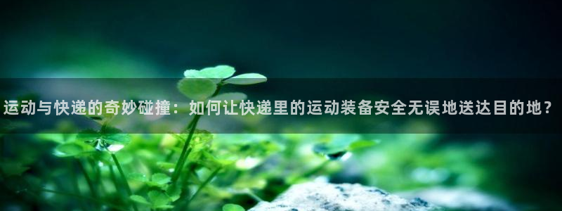 凯捷体育娱乐代理怎么样：运动与快递的奇妙碰撞：如何让