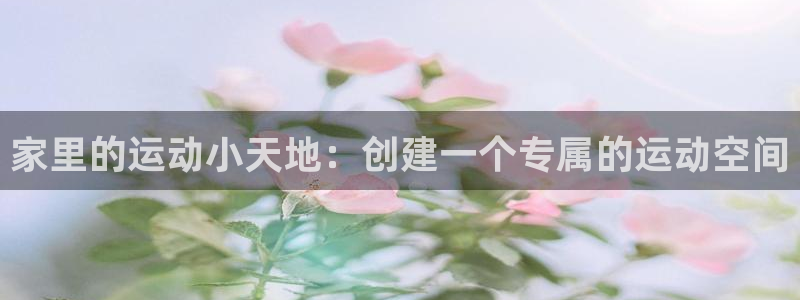 凯捷体育娱乐首页官网下载：家里的运动小天地：创建一个