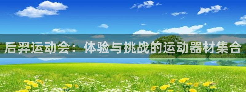 凯捷体育新能源：后羿运动会：体验与挑战的运动器材集合