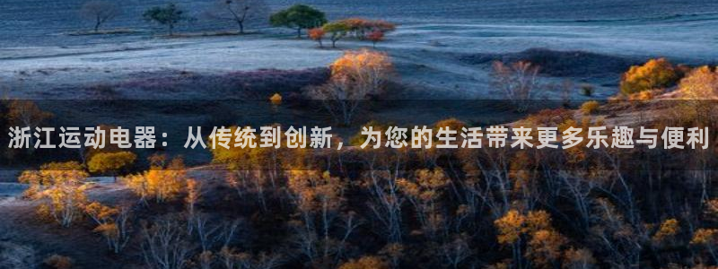 凯捷体育平台：浙江运动电器：从传统到创新，为您的生活带来更多