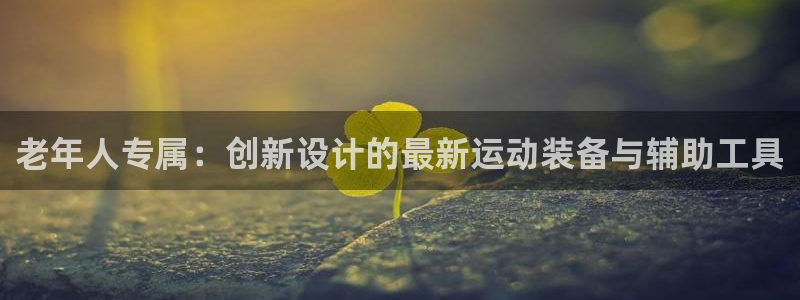 凯捷体育平台注册：老年人专属：创新设计的最新运动装备