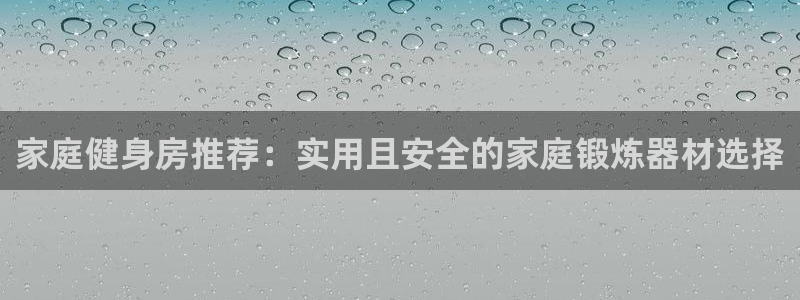 意昂集团官网：家庭健身房推荐：实用且安全的家庭锻炼器材选择