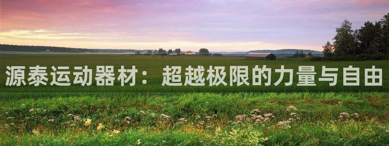 凯捷体育平台是正规平台吗：源泰运动器材：超越极限的力量与自由